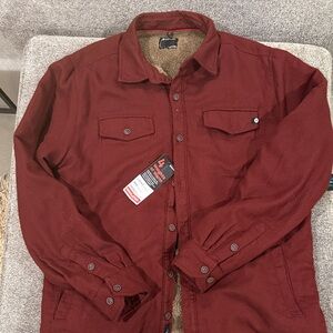 Men's Marmot Burgundy (whiskey brown) Jacket xl (Sherpa lined)
